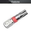 Utoolmart 25mm Long 1/4 inches Hex Shank T30 Magnetic Torx