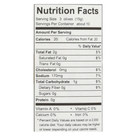 UD_Divina - Organic Pitted Green Olives - Case Of 6 - 6 Oz.