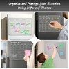 DIYMAG 3Pcs Acrylic Magnetic Dry Erase Calendar for Fridge, Clear
