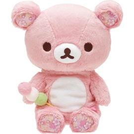 San-X Rilakkuma MV22601 "Sakura Theme Plush" Rilakkuma Plush Toy Size: Approx. 6.7 x 6.1 x 3.5 inches (170 x 155 x 90 mm)