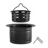 LQS Extended Sink Flange with Deep Basket Strainer, Deep Garbage