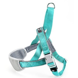 Coolsnail Dog Harness No Pull,Dog Walking Harness with Soft Chest Padded,Escape Proof/Quick Fit Reflective Pet Vest Harness,Easy Control for Outdoor Walking and Training Dogs Green