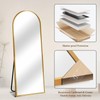 TRUNBACK 57"x20" Full Length Mirror with Stand, Shatterproof Arched Floor