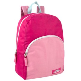 Color Block Backpacks for School Boys and Girls, 15 Inch Two Tone Backpack for Classroom, Work, Travel for Kids and Adults