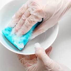 Gloves 150 Pcs Clear Vinyl Gloves Protective Gloves Large Clear, Vinyl Gloves, Powder Free, Latex Free, Clear Gloves Multi-Purpose Washing Up Gloves Waterproof Gloves for Cooking & Cleaning