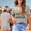 Women's Cute Workout Shirts Motivational Seek Adventure Lettering Printed T-Shirt
