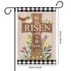 Easter He is Risen Garden Flag for Outside 12x18 Double
