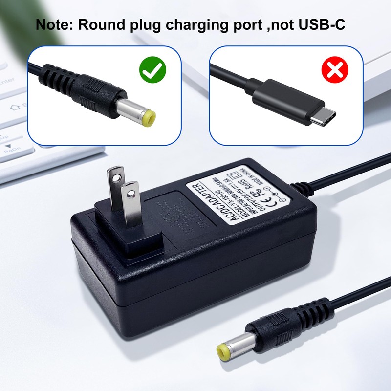 GnoTis 15V Charger for Theragun Mini, Theragun Prime, Fusion Massage