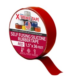 MOCAP X-Treme Tape - Heavy Duty Waterproof Self Fusing Silicone Rubber Tape for Hose, Pipe, Electrical, Automotive, Outdoor, and Repairs - Leak Proof, Insulating - 1-1/2 Inch x 36 Ft Roll - Red
