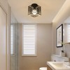 iDEGU Industrial Ceiling Light Cage Chandelier Metal Iron Light for