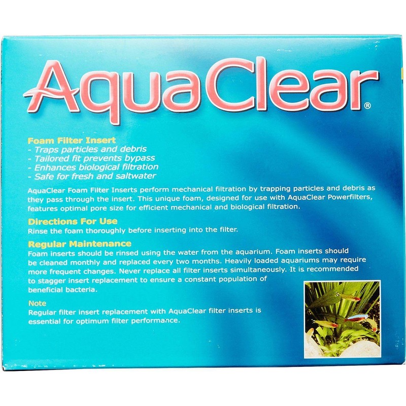 Aqua Clear 70 (300) Foam Insert Filter Media, 3 Count,
