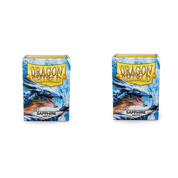 2 Packs Dragon Shield Matte Sapphire Standard Size 100 ct