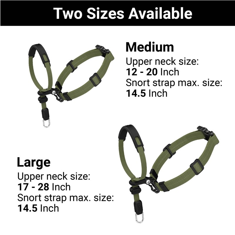 SVD.PET No-Pull Dog Headcollar for Easier Walks, Chew-Proof Protector to