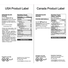 Food to Live Ground Black Pepper 8 Ounces – 100% Pure, The Essential Spice for Flavorful Cooking, Grilling & Baking, Vegan, Kosher, Bulk