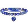 Nupuyai Lapis Lazuli Healing Crystal Stone Bracelet for Women, Lucky
