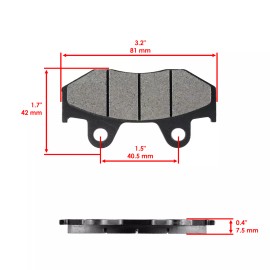 Caltric Front Brake Pads for for Honda XR600R XR250R 1984 1985 1986 1987 / 45105-KA3-731