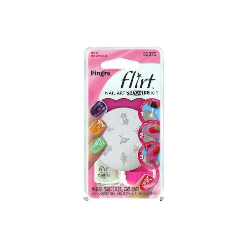 Sally Hansen 1pc Fing'rs Flirt Nail Art Stamping Kit, 32370