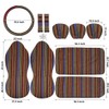 uxcell 10pcs Blanket Ethnic Style Baja Bucket Seat Cover for