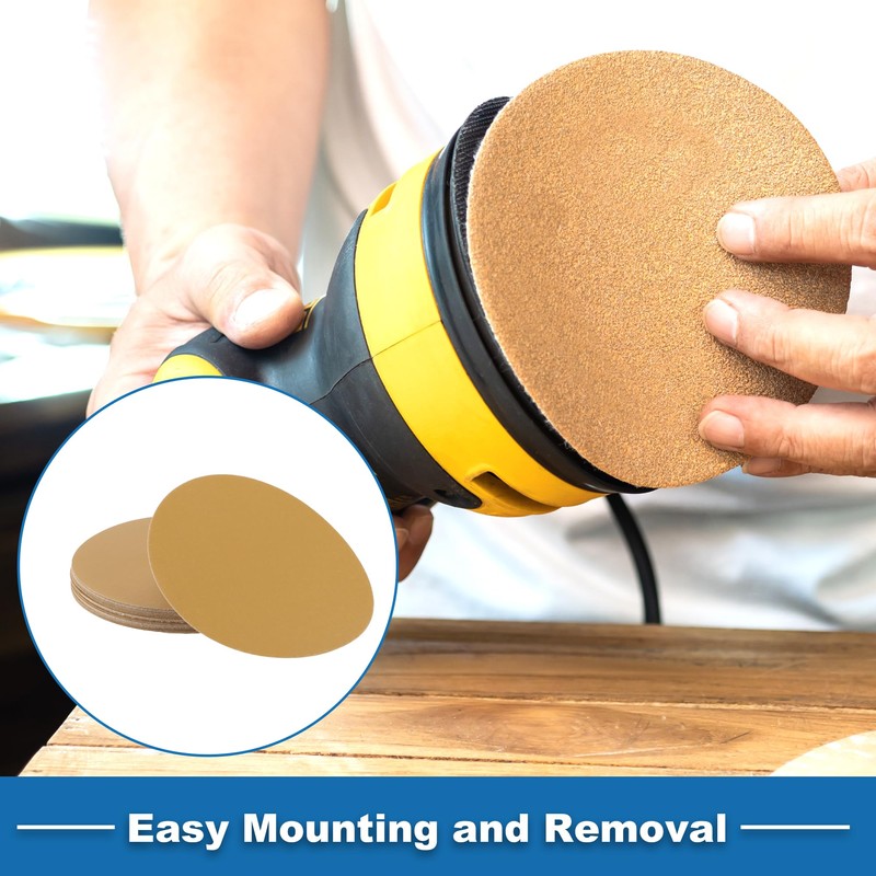 A ABSOPRO Sanding Discs 8 Inch 400 Grit Round Hook