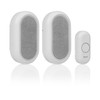 Byron Wireless Doorbell Set – Multi-Colour Visual Alert – Mute