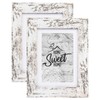 Califortree Rustic White 5x7 Picture Frame - Display Photos 4x6