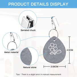 Nuangoo Pack of 10 Tablecloth Weights Natural Stone Tablecloth Weights for Outdoor Table Cloth Clips Made of Natural Marble for Outdoor Picnics, Birthday Parties, Wedding Parties