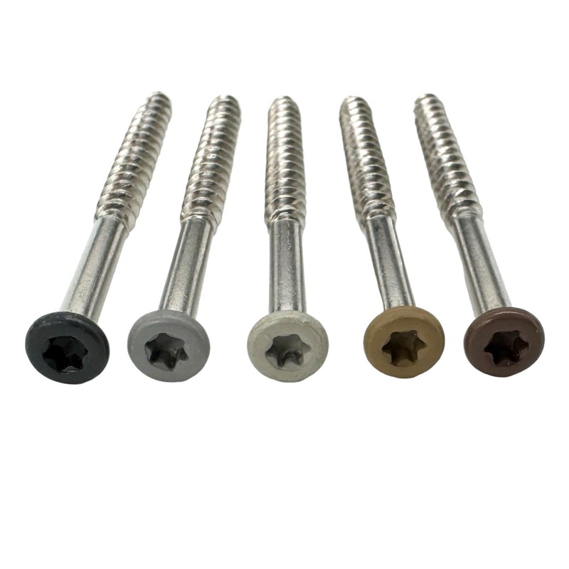 Ceta Painted Head Decking Screw for Composite Decking, Colour Matched