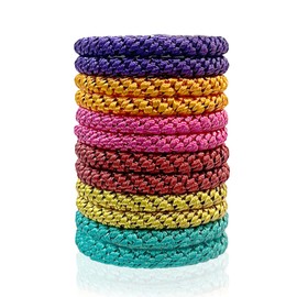 KAIYAYA Haargummis Mädchen Elastische Haargummis Viele Male Zopfgummi Mädchen Haarschonend Haarbänder Haarband Anti Frizz für dickes Haar und lockiges Haar Zum Sport Und Alltag(12 Stück)