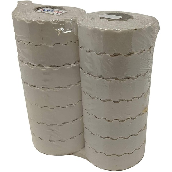 Perco Standard Adhesive White Labels for Meto 622/822 Price Gun
