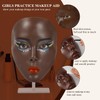 Makeup Practice Face Board Set, 5D Silicone Full Face Painting