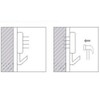 20PCS White Non-Trace Wall Picture Hook Concrete Hard Wall Drywall