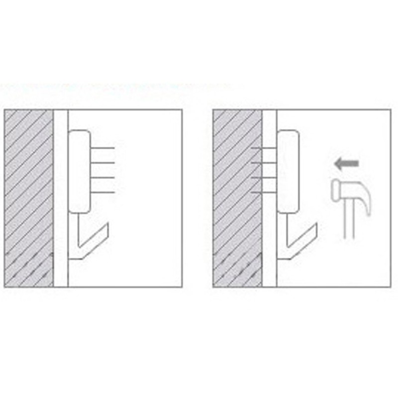 20PCS White Non-Trace Wall Picture Hook Concrete Hard Wall Drywall