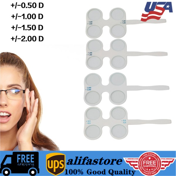 Unbranded 4Pc Optical Optometry Flip Trial Lens Flipper Handle Kit