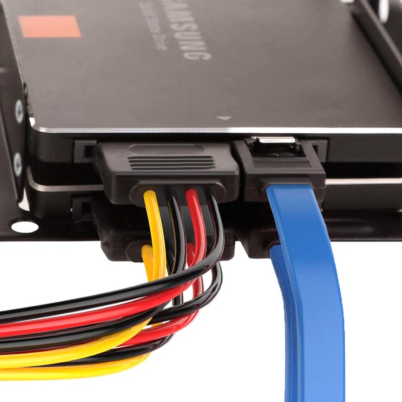 Doaemunp SATA Cable + Power Cable SSD/SATA3 High Speed 6Gbps
