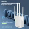 AILKIN WIFI Repeater, 1200Mbps Dual Band 2.4G/5G WiFi Extender, WiFi