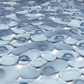 Circul Shower Mat 53 x 53 cm Grey Transparent Stone Effect