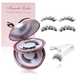 Elara Craft Magnetic Eyelashes, Magnetic Eyelashes with Applicator Natural, Soft Magnet Lashes Natural Look, Reusable Glue-free False Eyelashes Series (Girls Series(EA05+EA03))