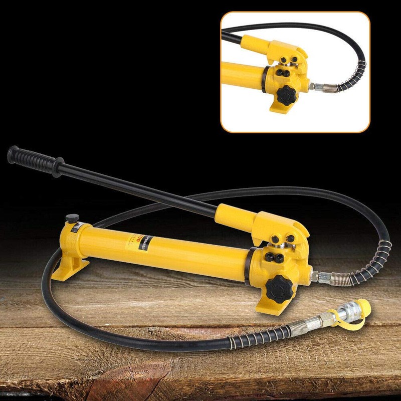 LOYALHEARTDY CP-700 Hydraulic Manual Pump, 10000PSI Lightweight Hydraulic Hand Pump