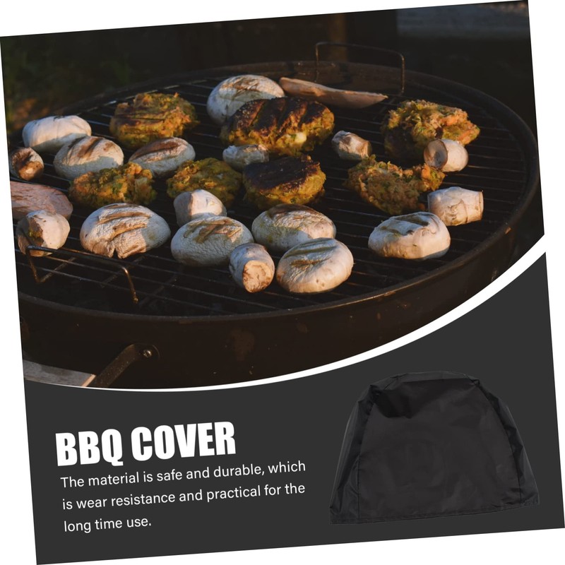SUPVOX Outdoor BBQ Grill Cover Uv Resistant Round Barbecue Protection