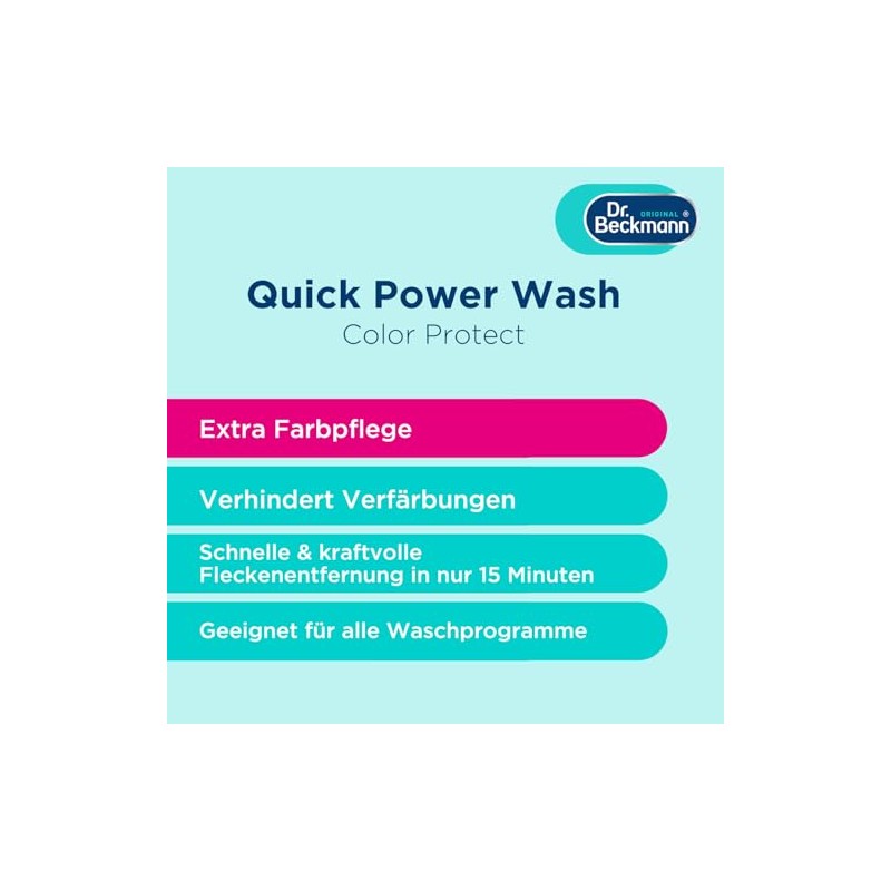 Dr. Beckmann Quick Power Wash Colour Protect | Maintains Colour