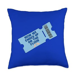 How we ended up on the floor tickets for concert Throw Pillow