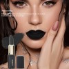 Lápiz Labial Dark Series Para Halloween Samsugar Black