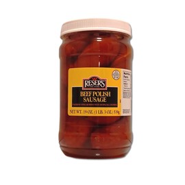 Reser's Mild Pickled Beef Polish Sausage Quart Jar 19 OZ.