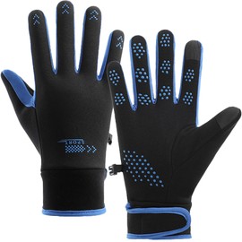XDSP Touchscreen Gloves Men Women Sports Gloves Thermal Winter Gloves Non-Slip Outdoor Running Gloves Warm Windproof Waterproof Cycling Gloves for Running Cycling Hiking