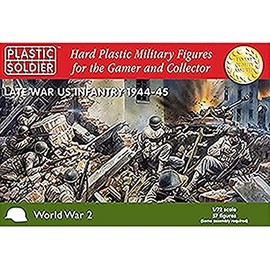 Plastic Soldier American Infantry 1944-45 1/72nd Miniature, Multicolor