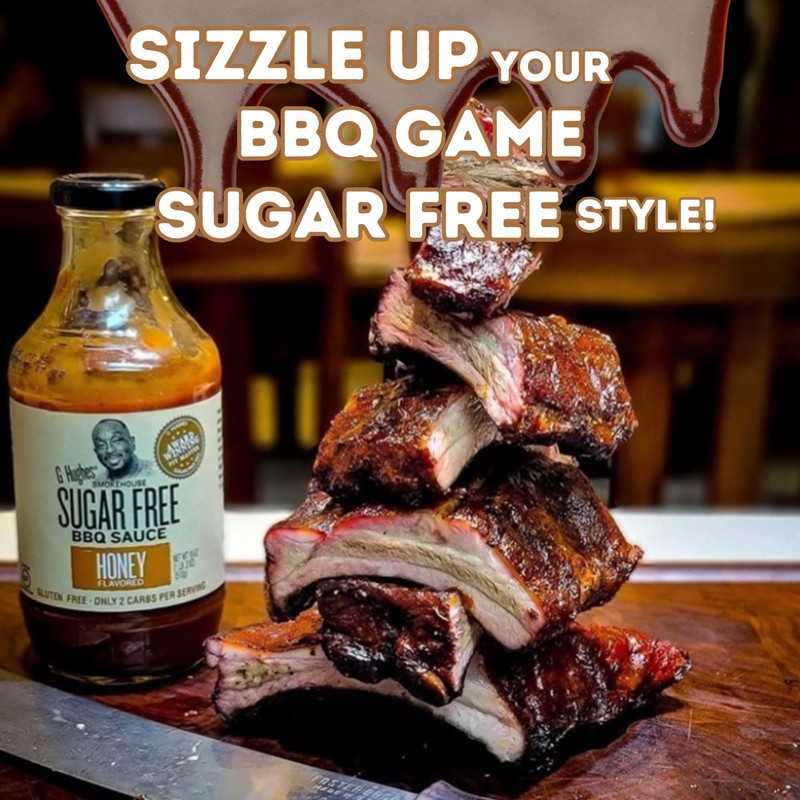G Hughes Sugar Free, Honey BBQ Sauce - Honey Barbecue