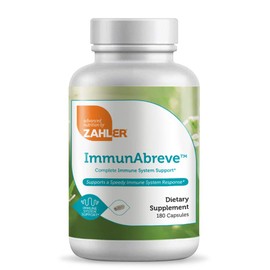 Zahler ImmunAbreve, Powerful Immune System Support, Contains Vitamin C Pantothenic Acid Echinacea and More, Certified Kosher (180 Capsules)
