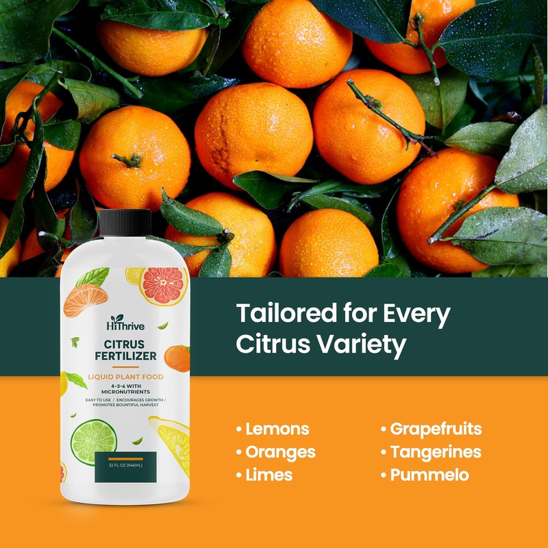 32oz Citrus Fertilizer - Makes 32 Gallons of 2-in-1 Citrus