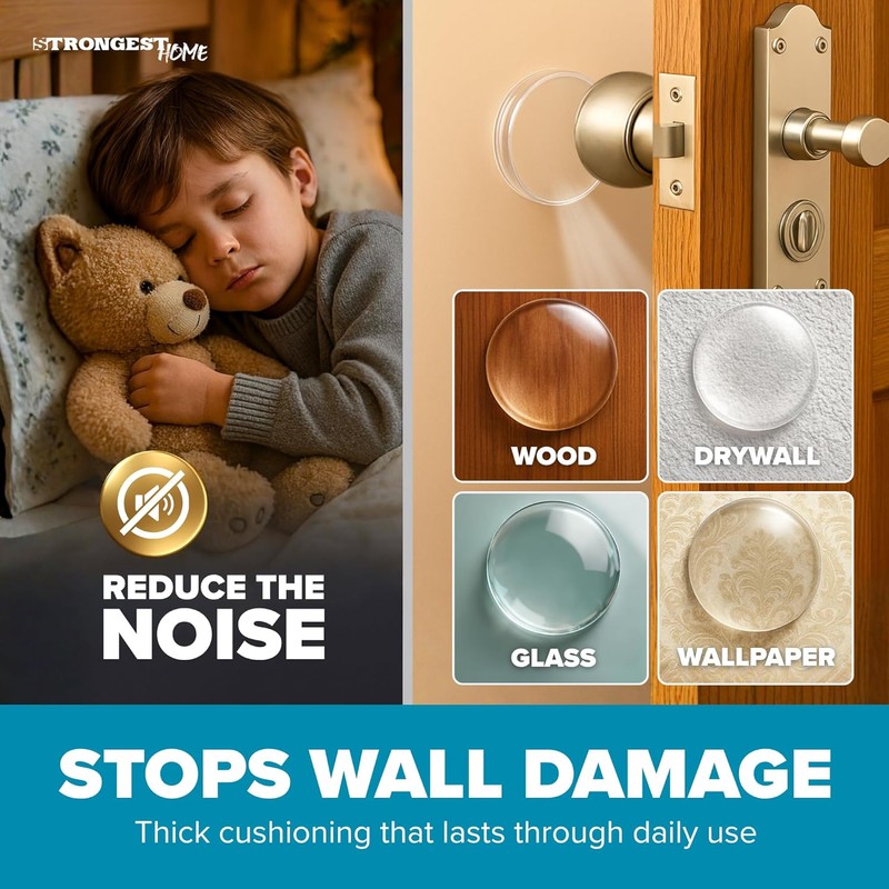 STRONGEST HOME Door Stoppers (Medium) 2" - Door Stop for