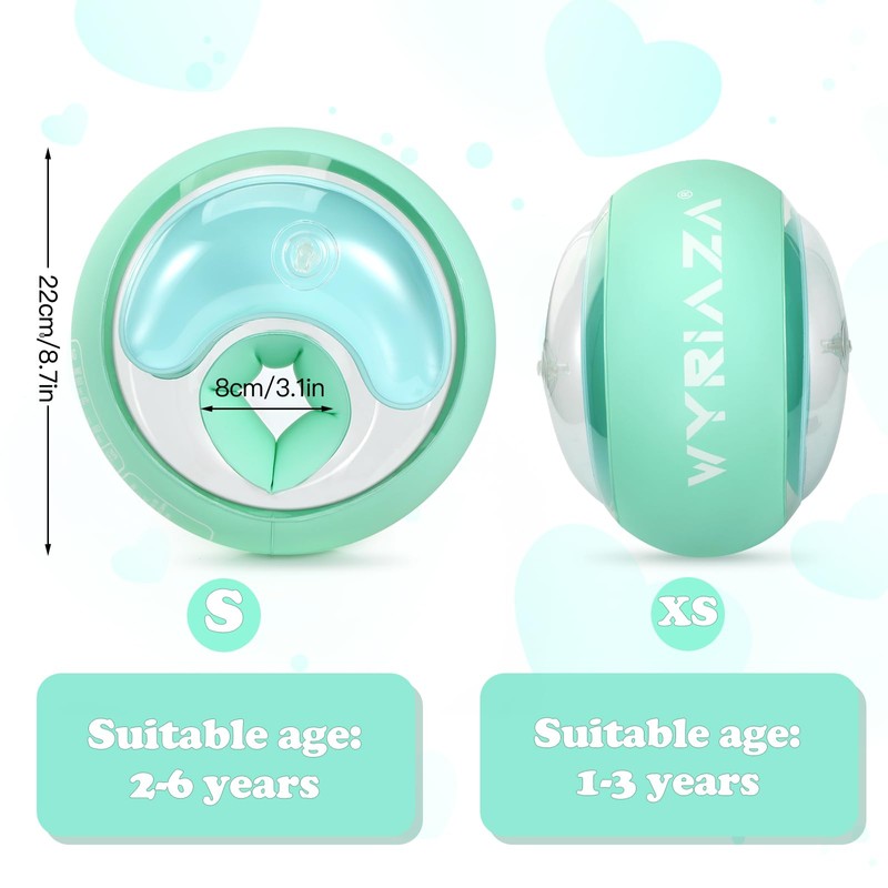 WYRIAZA Braccioli Bambini 1-6 anni Braccioli Bambini con 3 Airbag